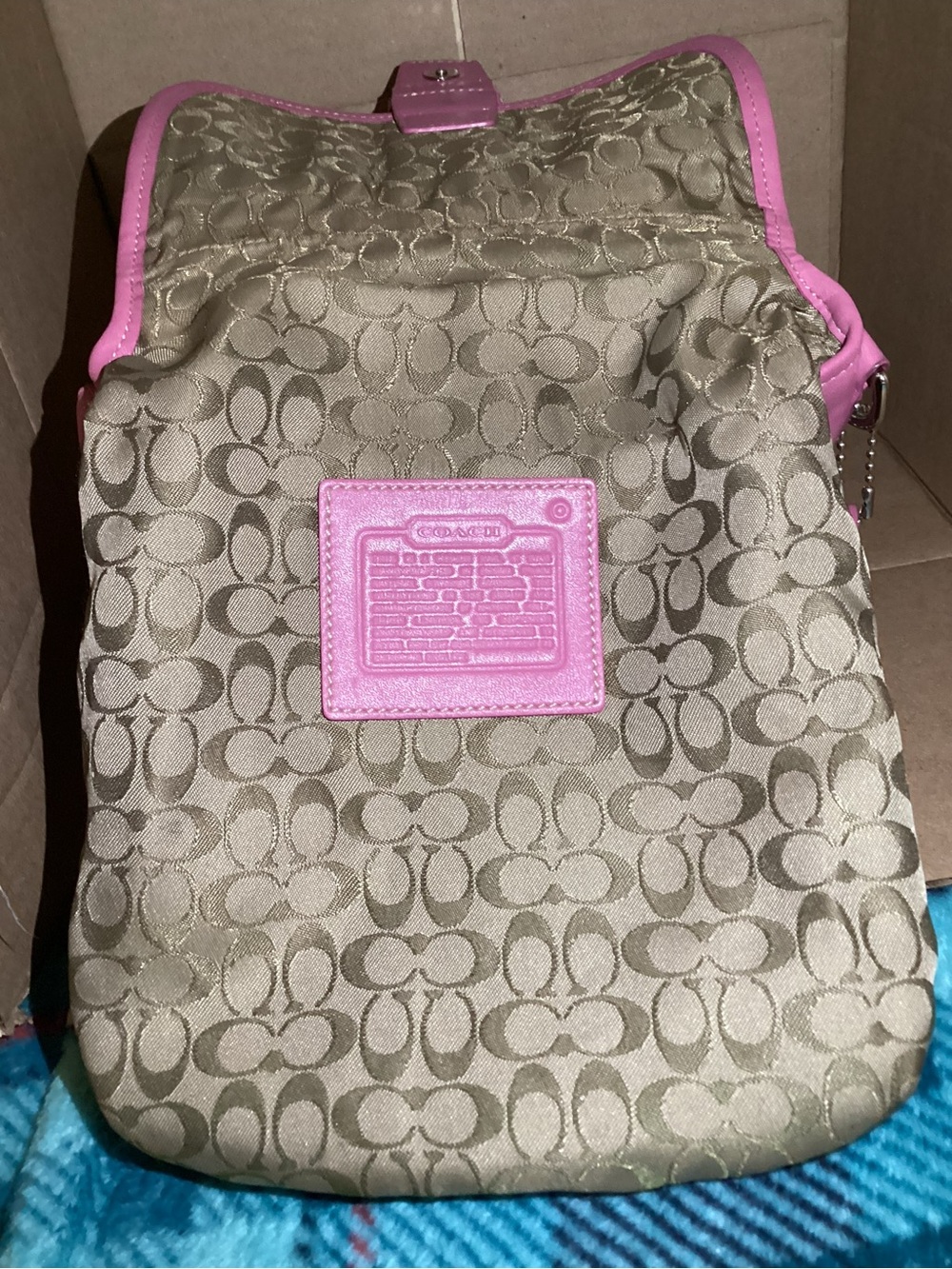 Coach Pink Soho Flap Messenger Style Crossbody Bag - Picture 6 of 11
